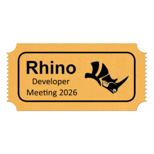 Sponsor - Rhino Developer Meeting 2026 Barcelona